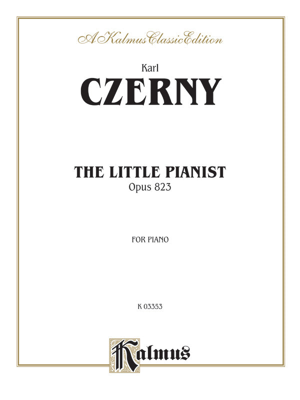 Czerny: Little Pianist, Op. 823 Sheet Music Preview