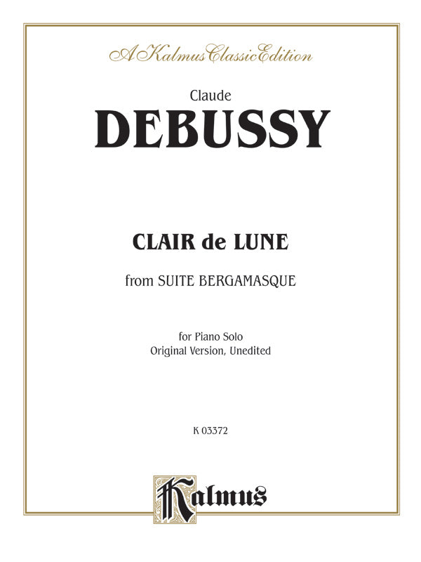 Debussy: Clair de Lune (from Suite Bergamasque) Sheet Music Preview