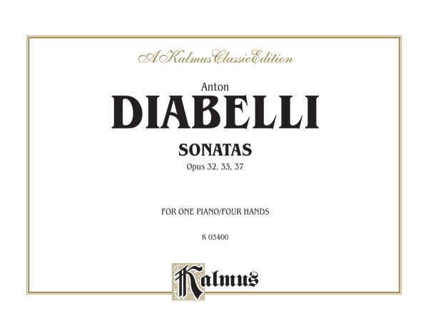 Sonatas, Opus 32, 33, 37 Cover Image