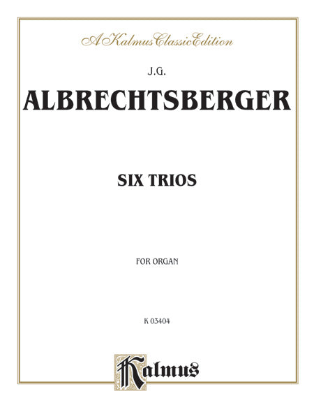 Six Trios for Organ Cover Image