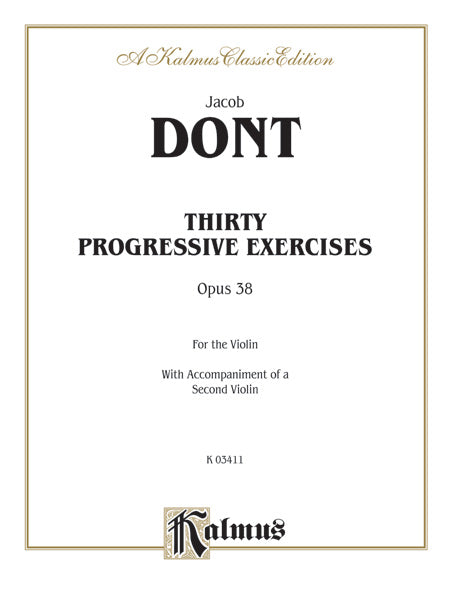 Thirty Progressive Exercises, Opus 38 Cover Image
