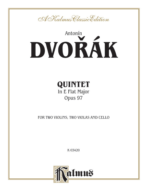 String Quintet in E-Flat Major, Op. 97: Cello Sheet Music Preview
