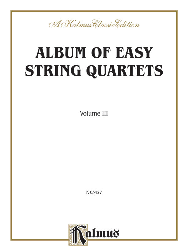 Album of Easy String Quartets, Volume III (Pieces by Bach, Haydn, Mozart, Beethoven, Schumann, Mendelssohn, and others): 2nd Violin Sheet Music Preview