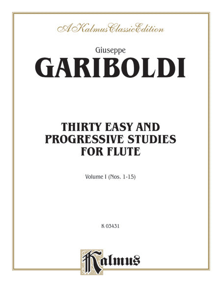 Thirty Easy and Progressive Studies, Volume I (Nos. 1-15) Cover Image