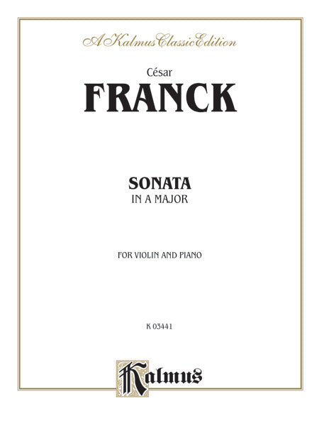 Franck: Sonata in A Major Sheet Music Preview