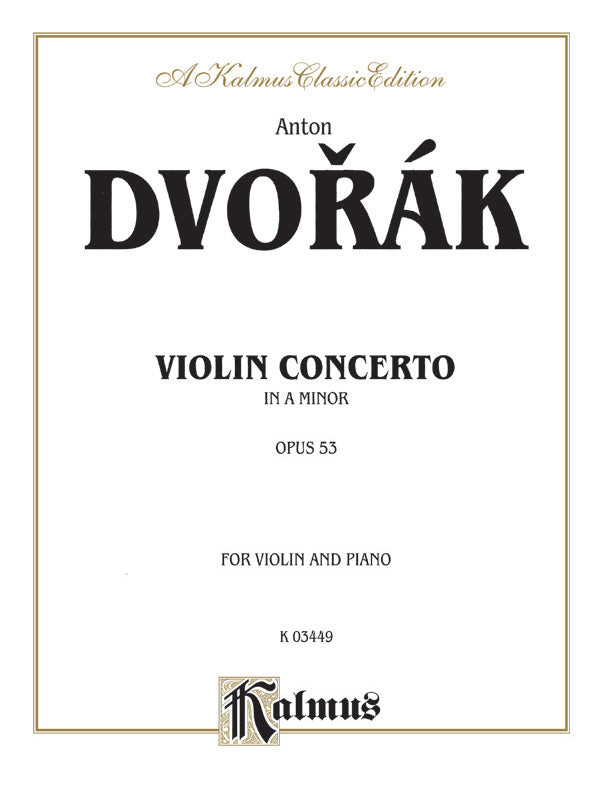 Concerto in A Minor, Opus 53 Cover Image