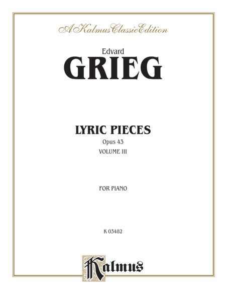 Grieg: Lyric Pieces, Op. 43 Sheet Music Preview