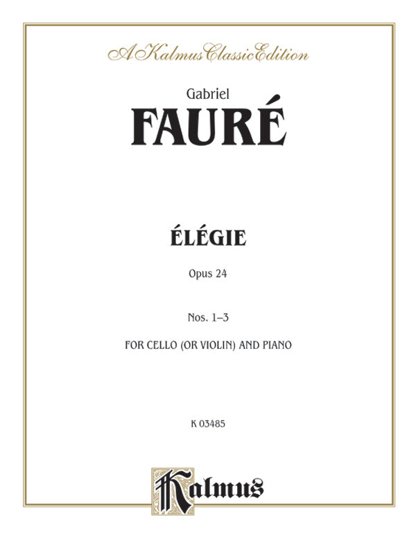 Elegie, Opus 24 Cover Image