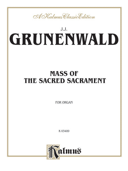 Mass of the Sacred Sacrament Cover Image