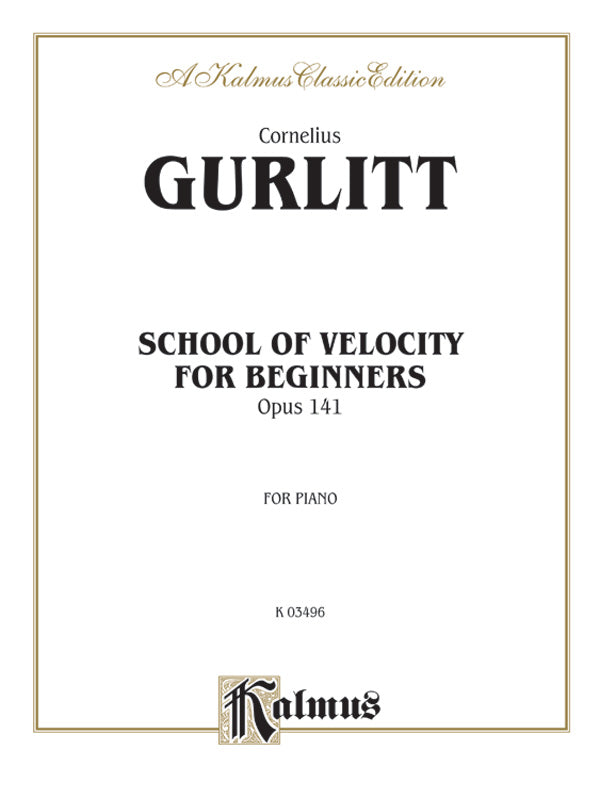 School of Velocity for Beginners, Opus 141 Cover Image