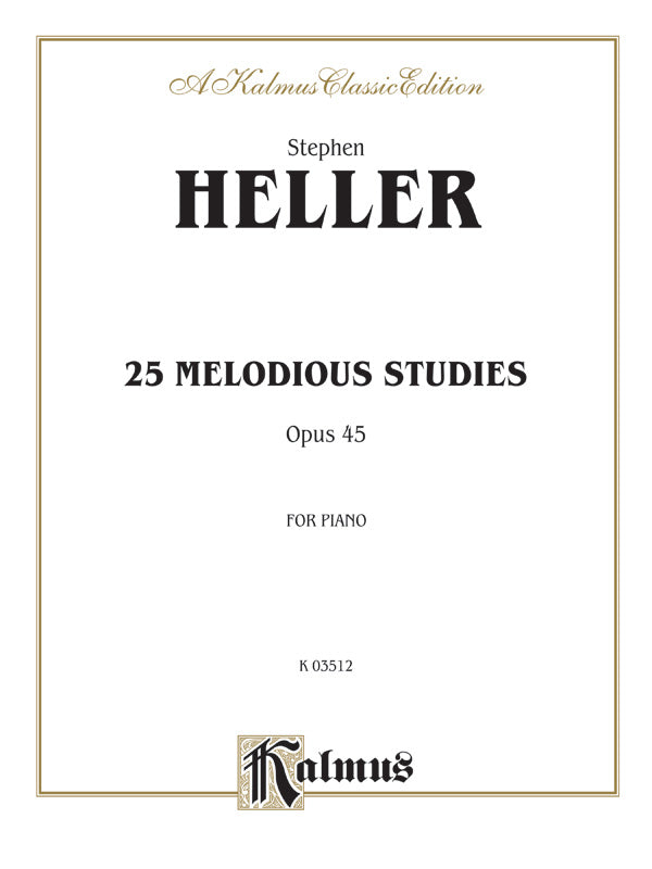 Twenty-Five Melodious Studies, Opus 45 Cover Image