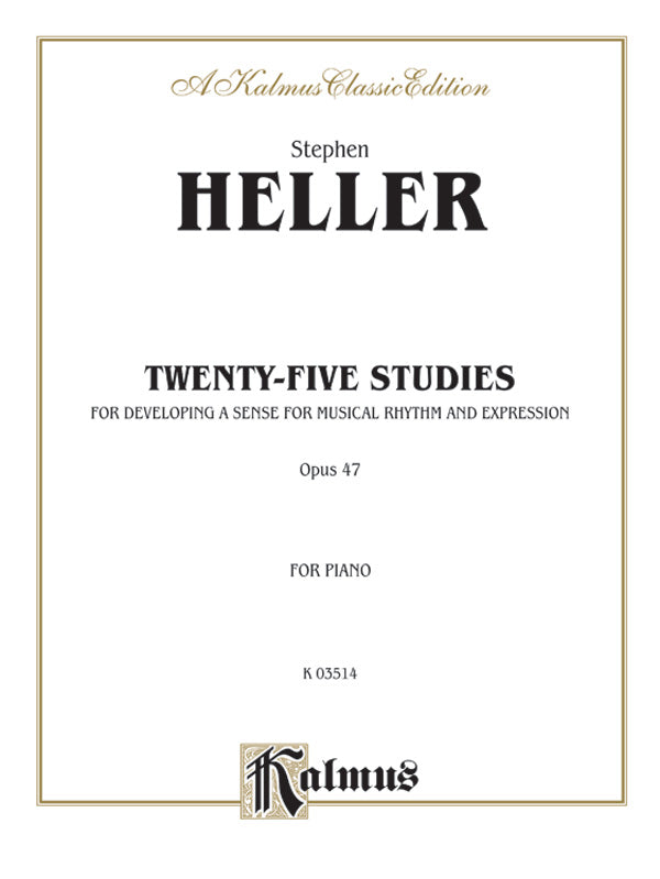 Twenty-Six Studies, Opus 47 Cover Image