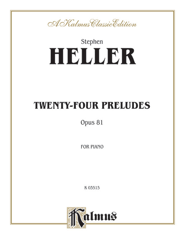 Heller: Twenty-four Preludes, Op. 81 Sheet Music Preview