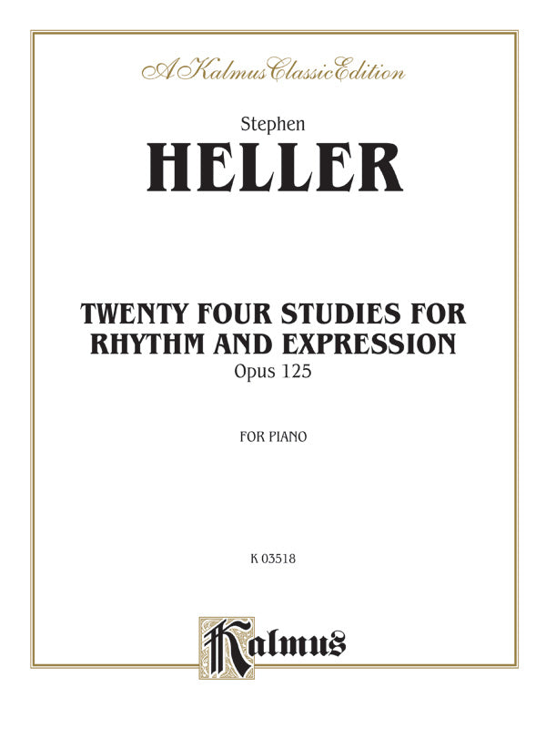 Twenty-Four Piano Studies for Rhythm and Expression, Opus 125 Cover Image