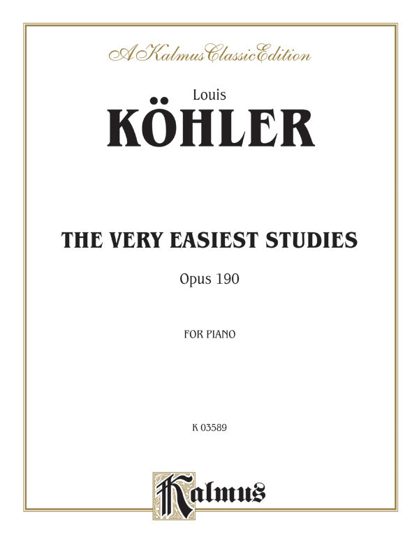 Köhler: The Very Easiest Studies, Op. 190 Sheet Music Preview