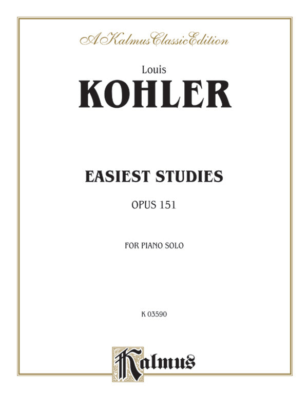 Easiest Studies, Opus 151 Cover Image