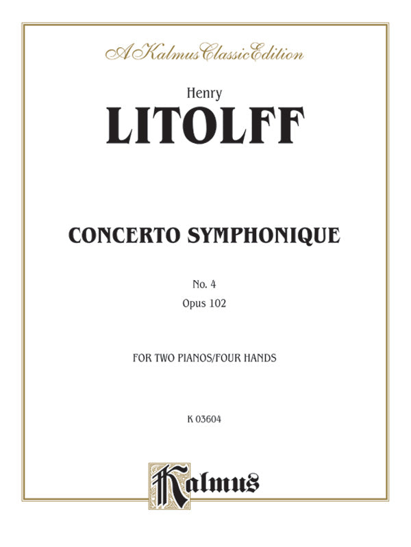 Litolff: Concerto Symphonique, Op. 102 Sheet Music Preview
