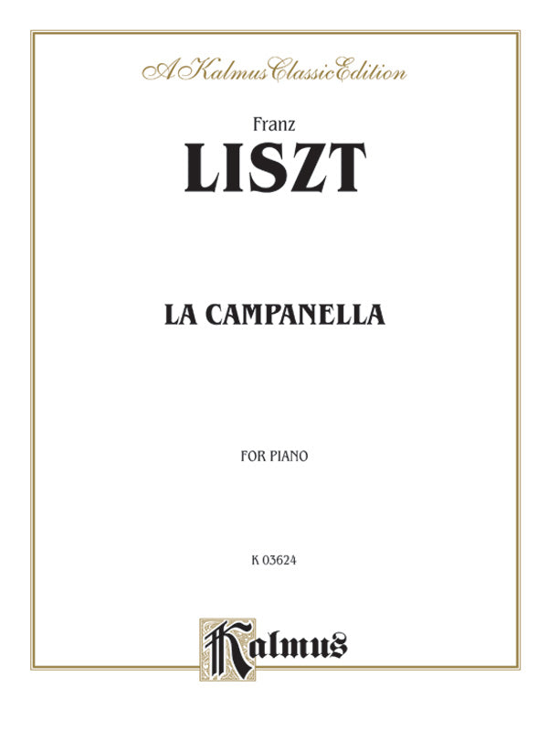 Liszt: La Campanella Sheet Music Preview