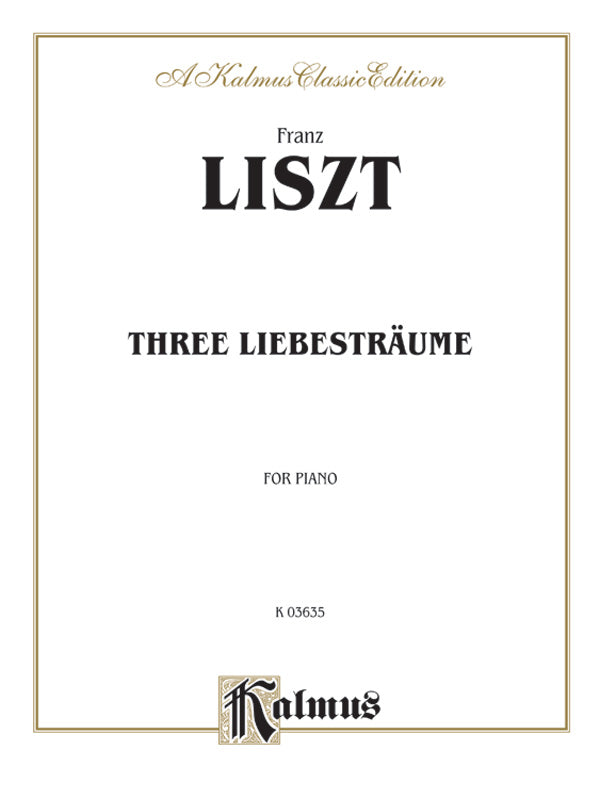 Liszt: Liebestraeume Sheet Music Preview