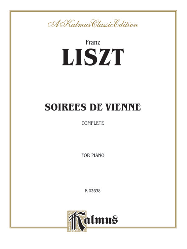 Liszt: Soirees de Vienne Sheet Music Preview