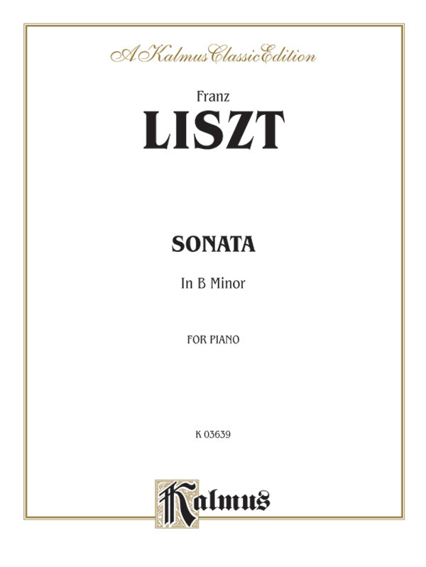 Liszt: Sonata in B Minor Sheet Music Preview