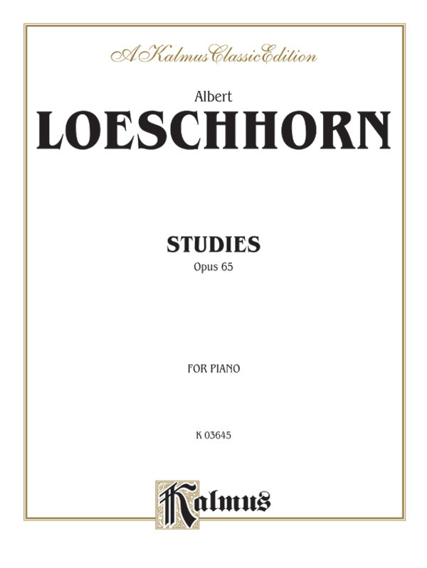 Loeschorn: Studies, Op. 65 Sheet Music Preview