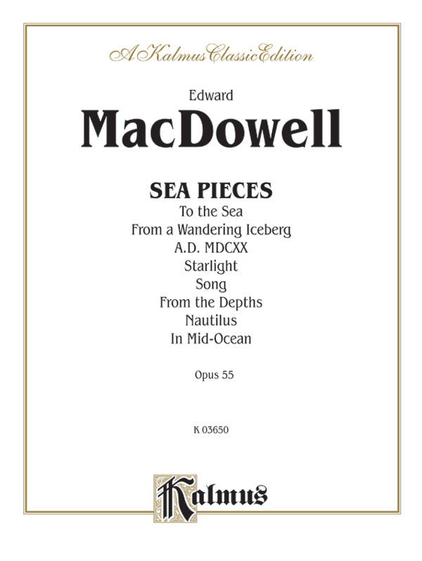 Sea Pieces, Opus 55 Cover Image
