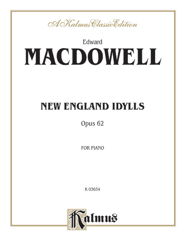 New England Idylls, Opus 62 Cover Image