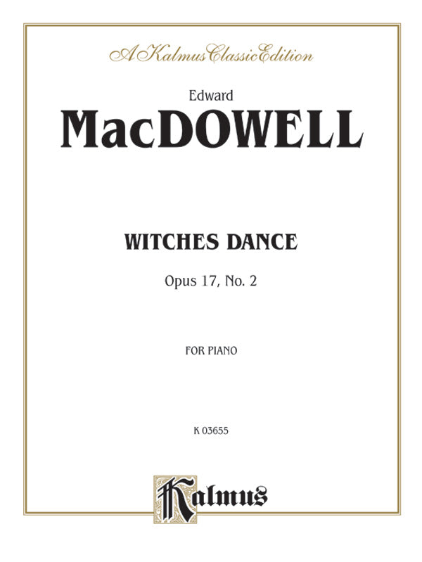 Witches Dance, Opus 17, No. 2 Cover Image
