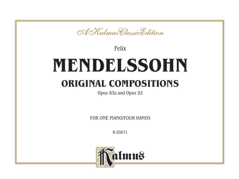 Original Compositions, Opus 83a & Opus 98 Cover Image