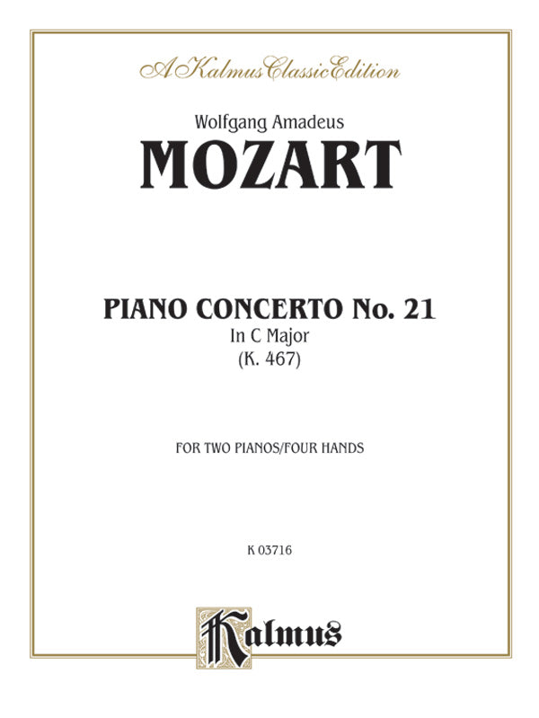 Piano Concerto No. 21 in C, K. 467 Cover Image