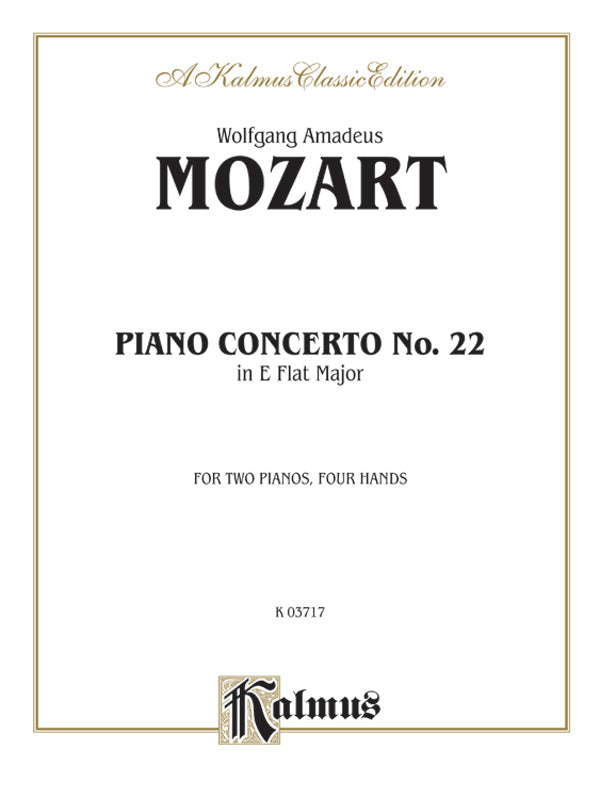 Piano Concerto No. 22 in E-flat, K. 482 Cover Image
