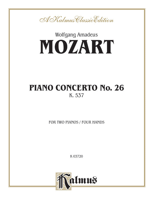 Piano Concerto No. 26 in D, K. 537 Cover Image