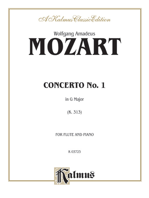 Flute Concerto No. 1 in G Major, K. 313 Cover Image
