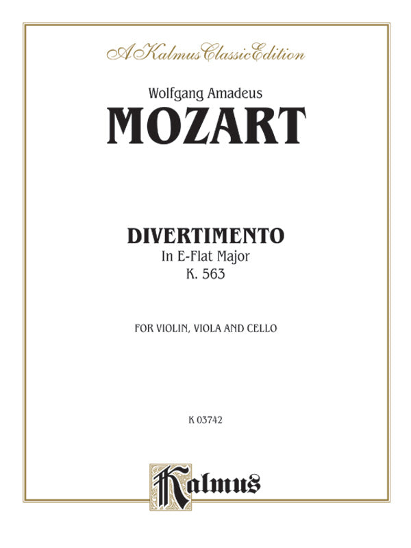 Divertimento in E-flat Major, K. 563 Cover Image