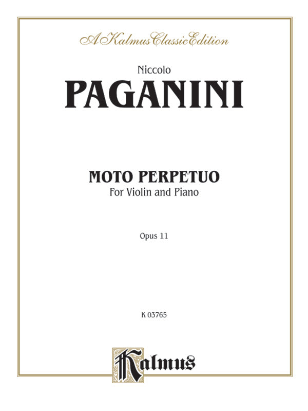 Paganini: Moto Perpetuo, Op. 11 Sheet Music Preview