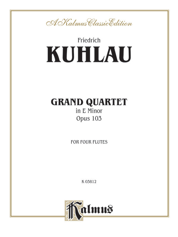 Grand Quartet in E Minor, Opus 103 Cover Image