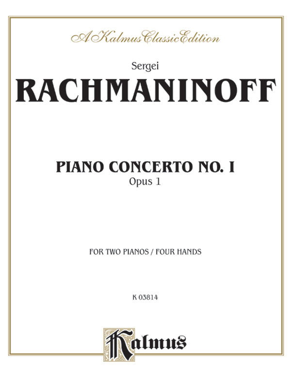 Rachmaninoff: Piano Concerto No. 1 in F sharp Minor, Op. 1 Sheet Music Preview