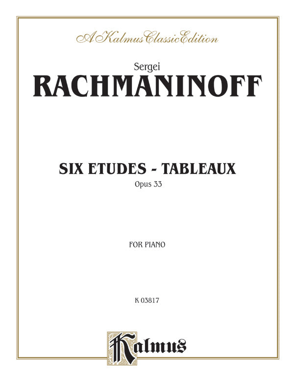 Etudes Tableaux, Opus 33 Cover Image