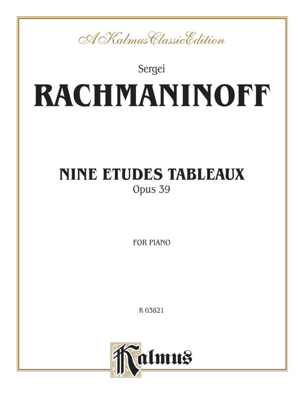 Rachmaninoff: Etudes Tableaux, Op. 39 Sheet Music Preview
