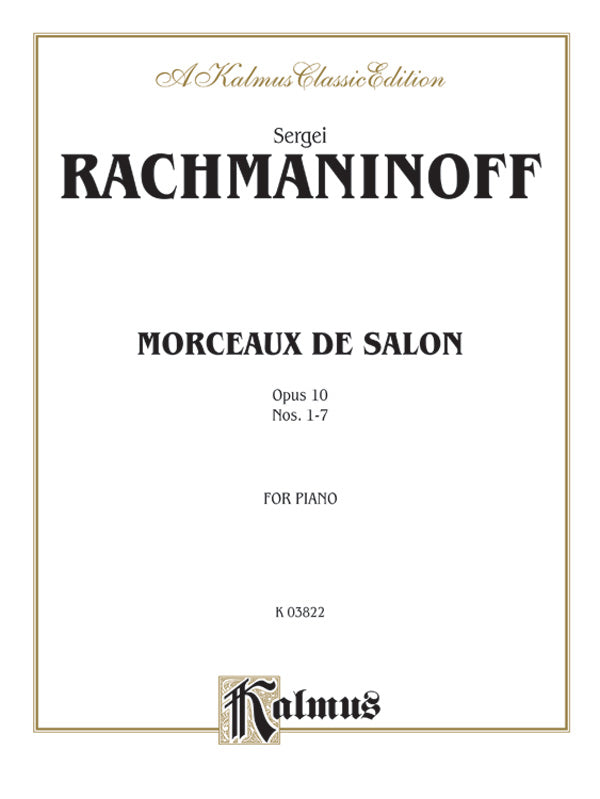 Morceaux de Salon, Opus 10 Cover Image