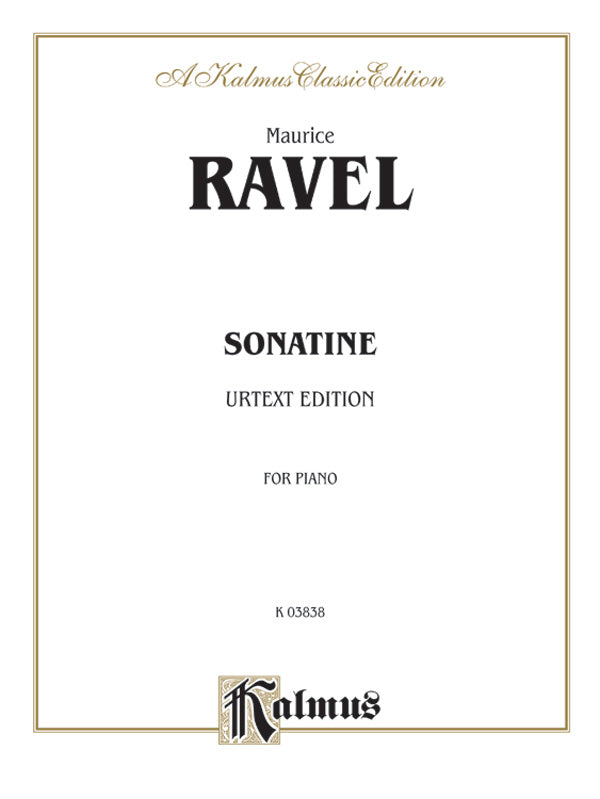 Ravel: Sonatina Sheet Music Preview
