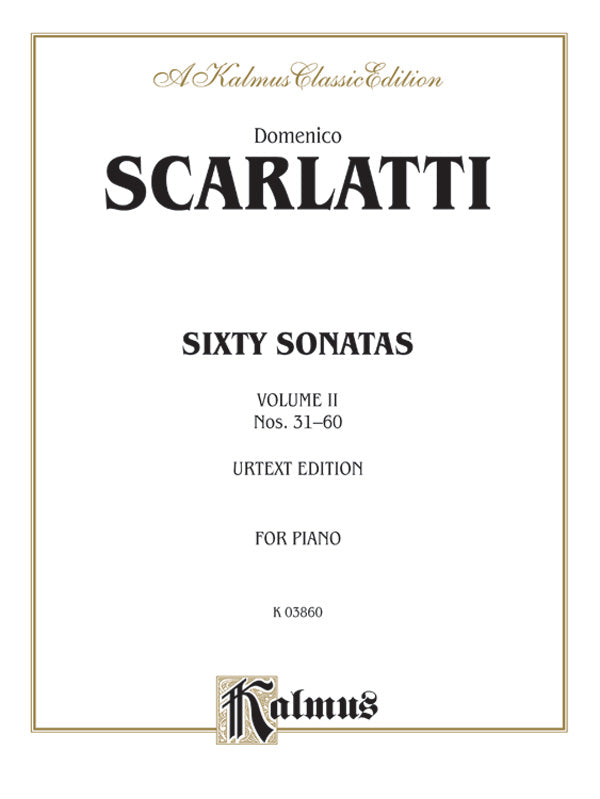 Sixty Sonatas, Volume II, Nos. 31-60 (Urtext Edition) Cover Image