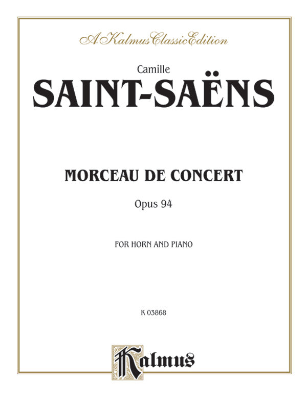 Saint-Saëns: Morceau de Concert, Op. 94 Sheet Music Preview