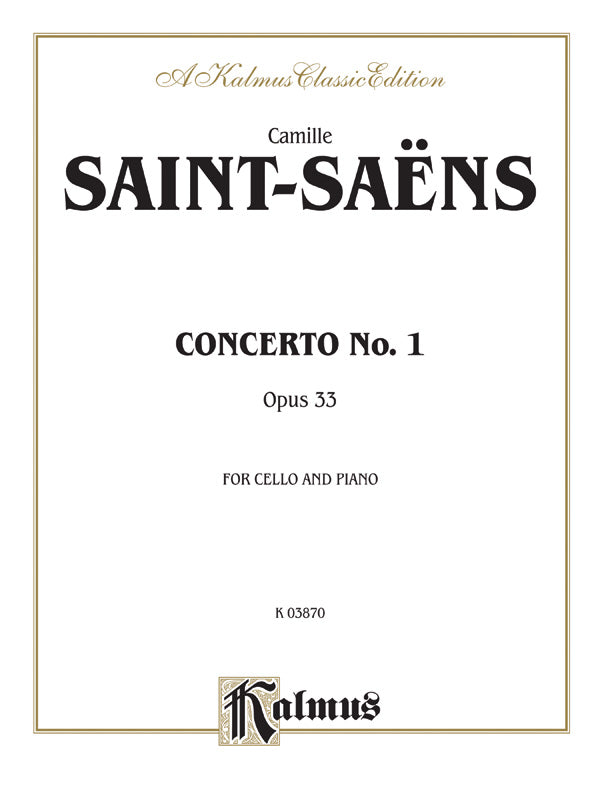 Cello Concerto No. 1, Opus 33 Cover Image