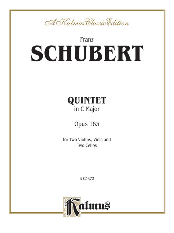 String Quintet in C Major, Op. 163 Sheet Music Preview