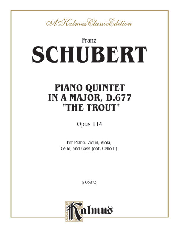 Trout Quintet, Opus 114 Cover Image