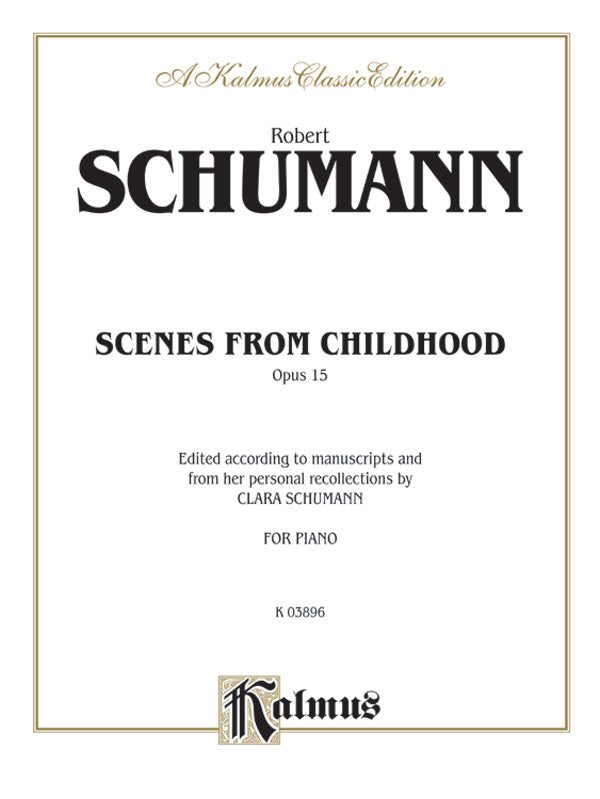 Scenes from Childhood, Opus 15 Cover Image