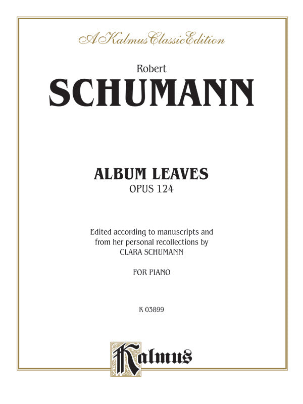 Album Leaves (Albumblätter), Opus 124 Cover Image