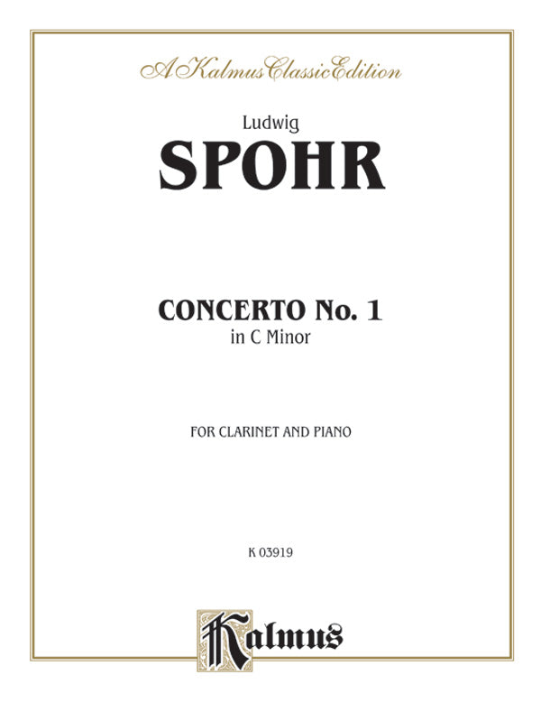 Spohr: Concerto No. 1 in C Minor, Op. 26 Sheet Music Preview